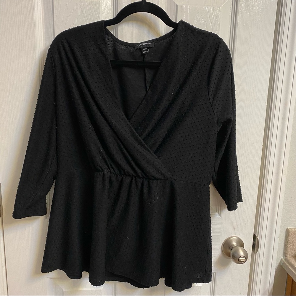 Lane Bryant black long sleeve top size 18/20